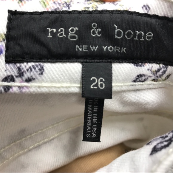 Rag & Bone micro-floral boy jean size 26 NWT USA - Picture 10 of 13